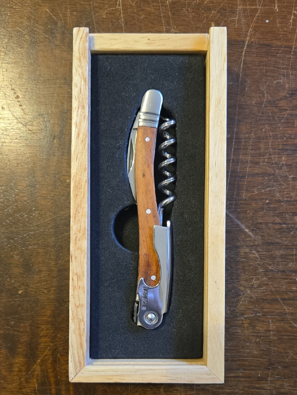 Laguiole Rosewood and Silver Waiter's Corkscrew
